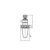 CAT30/40/50 Micko-Tension and Compression Synchronous Tapping Holder - Big-tools Industrial Supply Tools for Metal Cutting